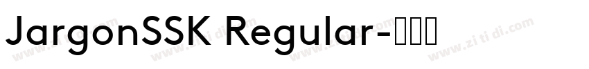 JargonSSK Regular字体转换